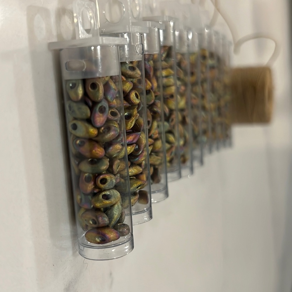 4x7 Long Magatama glass beads